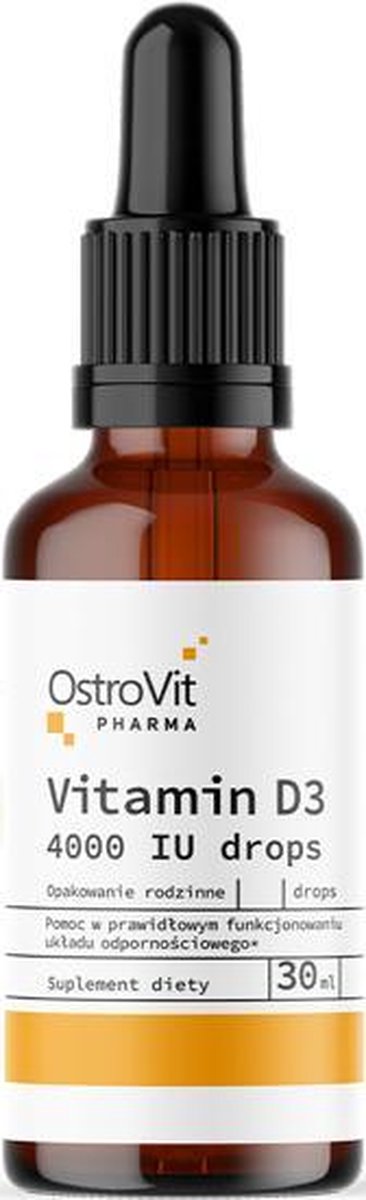 Vitaminen - Vitamin D3 4000 IU Druppels - Pharma - 30ml OstroVit