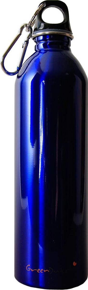 Greendutch roestvrijstalen drinkfles - 0.6 l - Metallic Blauw