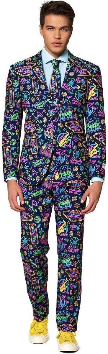 Opposuits Verkleedpak Casino Man Heren Polyester Maat 60