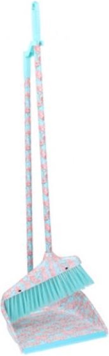 Tom Bezem En Blik Flamingo's Blauw 76 Cm