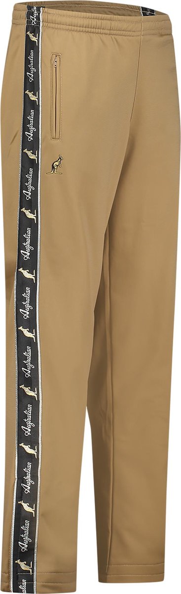 Australian aussie broek met zwarte bies bronze acetaat S/46