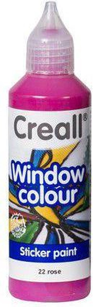Creall Glass - glasstickerverf roze 1 FL - 80 ML 20522