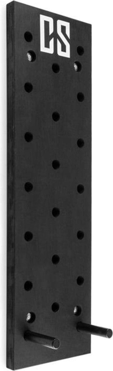 CAPITAL SPORTS Pegstar pegboard optrekplank traningsboard - voor sporters en klimmers voor maximale training van de coördinatie en krachzwart