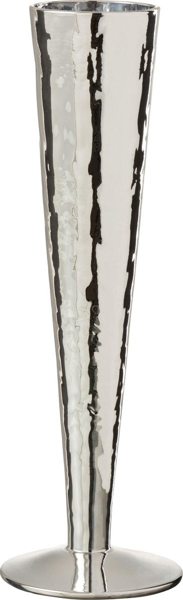 J-Line Champagneglas Oneffen Glas Zilver