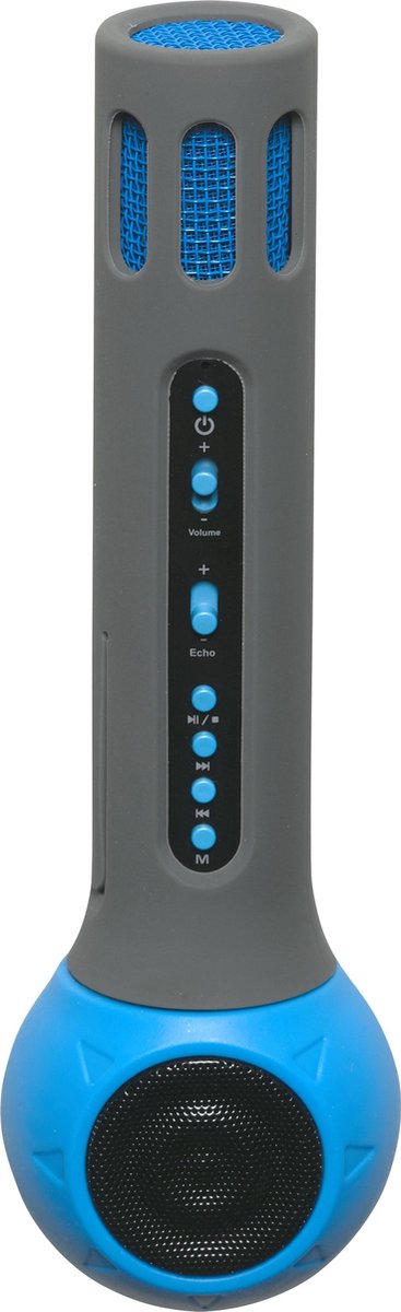 Denver KMS-10 - Draadloze karaoke speaker met microfoon - Blauw