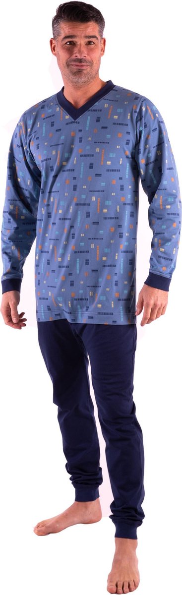 Dessin hansop | Heren | Rugritssluiting | lange mouw en lange pijp | Marine | XL