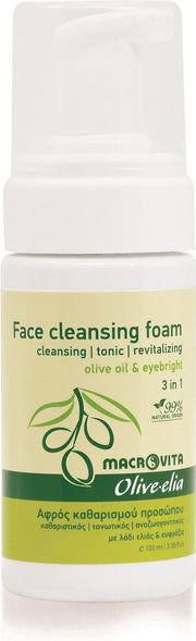 Macrovita Olive-elia Face Cleansing Foam Gezichtsschuim 3 in 1