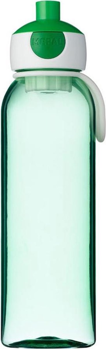 Mepal – waterfles pop-up Campus – 500 ml – groen – drinkfles kinderen – zicht op inhoud – BPA vrij