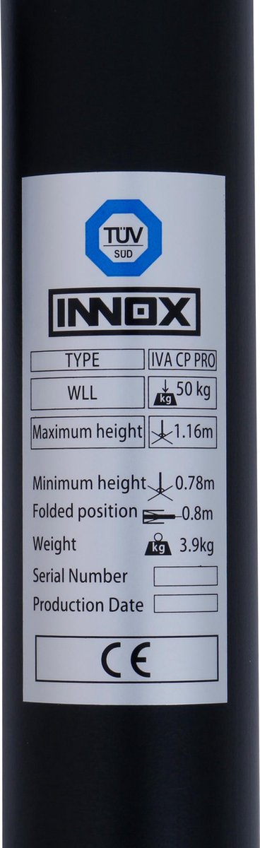 Deze Innox IVA CP Pro wind-up tussenpaal bezit een volledig stalen basis en is hiermee uitgerust luidsprekers te dragen tot maximaal 30 kg per stuk. Hij verloopt van 35 mm naar M20 en bezit eveneens een 35 mm top flange.