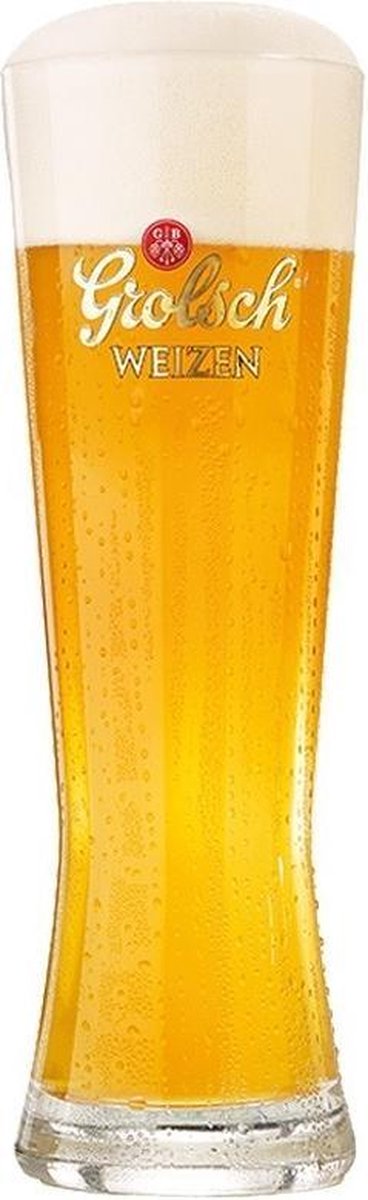 Grolsch puur Weizen bierglas 6 stuks 30cl.