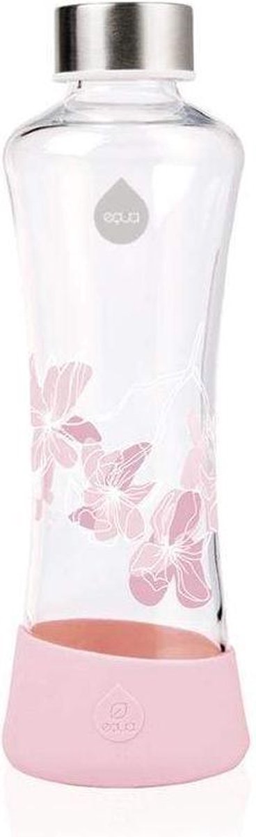 Equa Esprit Squeeze Glazen Waterfles  - 550 ml - Magnolia