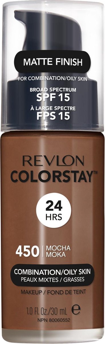Revlon Colorstay Matte Finish Foundation - 450 Mocha (Combination/Oily Skin)