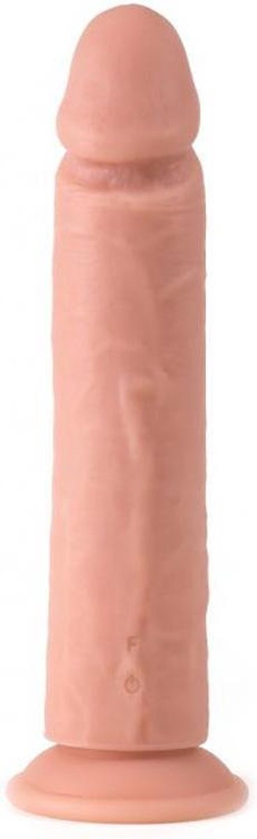 Virgite Vibrerende Dildo met afstandsbediening 26.5 x 8 cm - lichte huidskleur