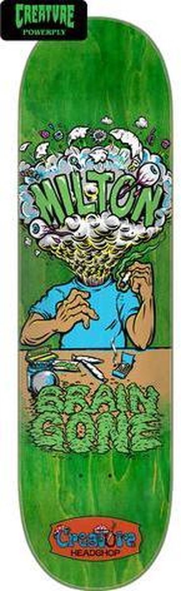 Creature Milton Brain Gone 8.6 skateboard deck