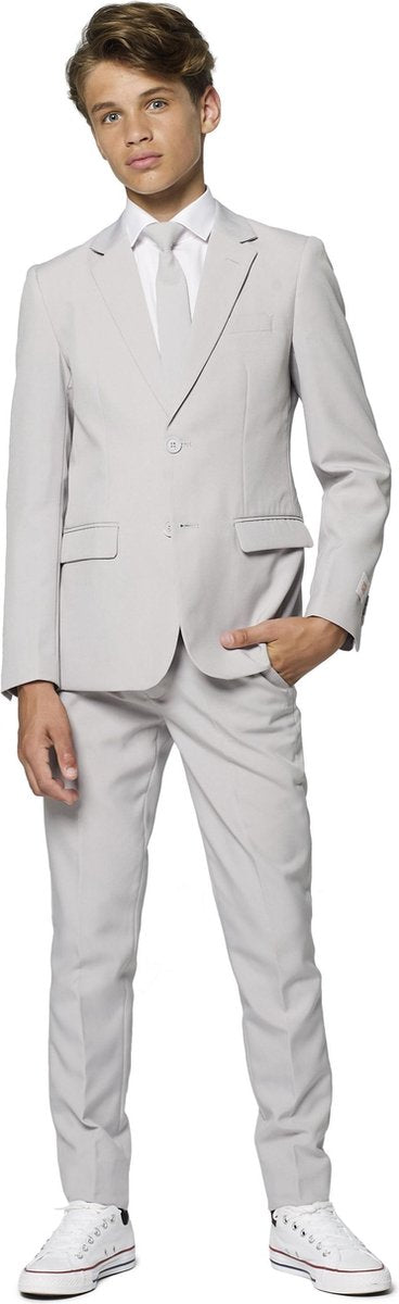 Opposuits Verkleedpak Groovy Grey Jongens Polyester Grijs Mt 170-176