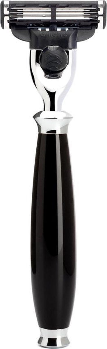 Muhle scheermes Mach3 PURIST zwart chroom