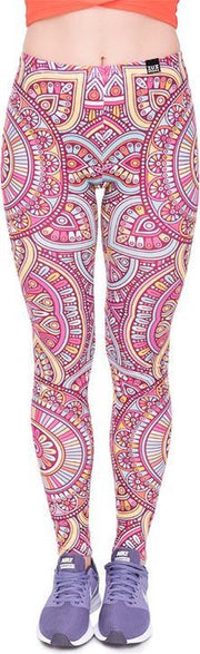 ZUMPREMA Mandala Yellow Legging