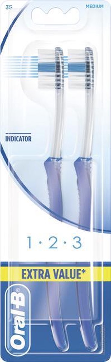 Oral-B 1 2 3 Indicator - 2 stuks - Tandenborstel
