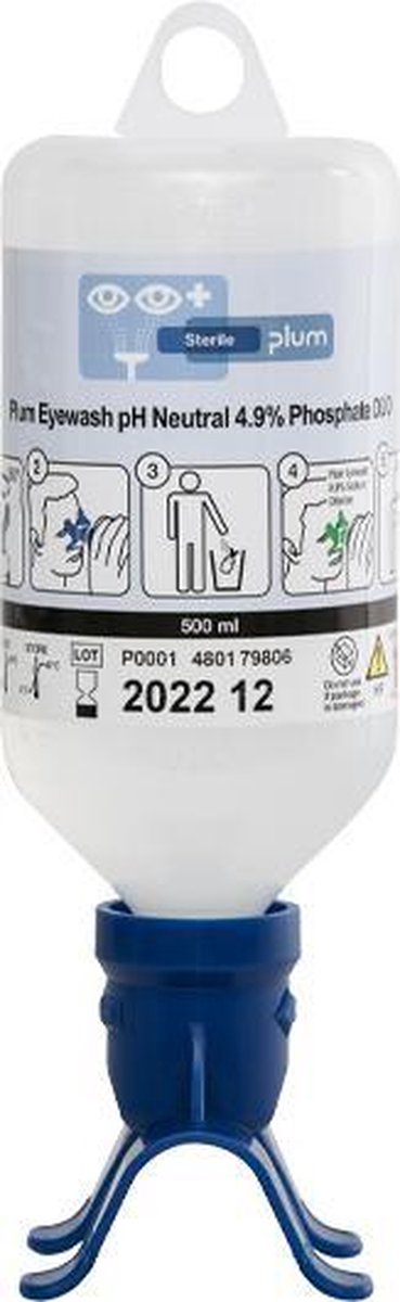 Plum oogspoelfles - pH Neutraal - 500 ml