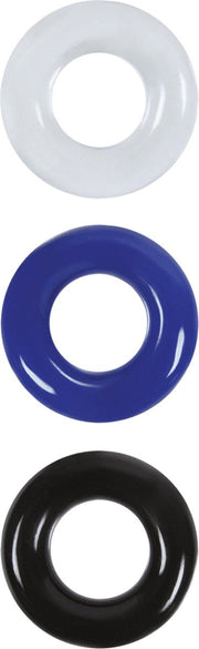 Stamina penisringen Renegade - set van 3 - Multi color