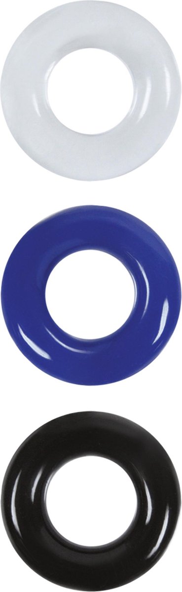 Stamina penisringen Renegade - set van 3 - Multi color