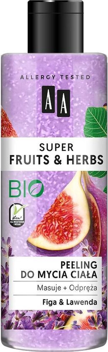 Super Fruits & Herbs body scrub Vijg en Lavendel 200ml
