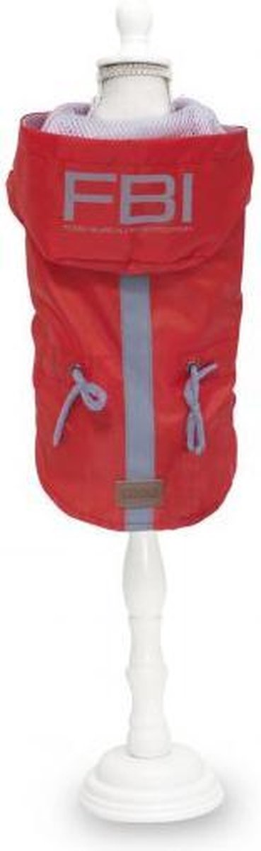 Croci - Hondenjas Regenjas - Vancouver FBI waterproof Rood - 45 cm