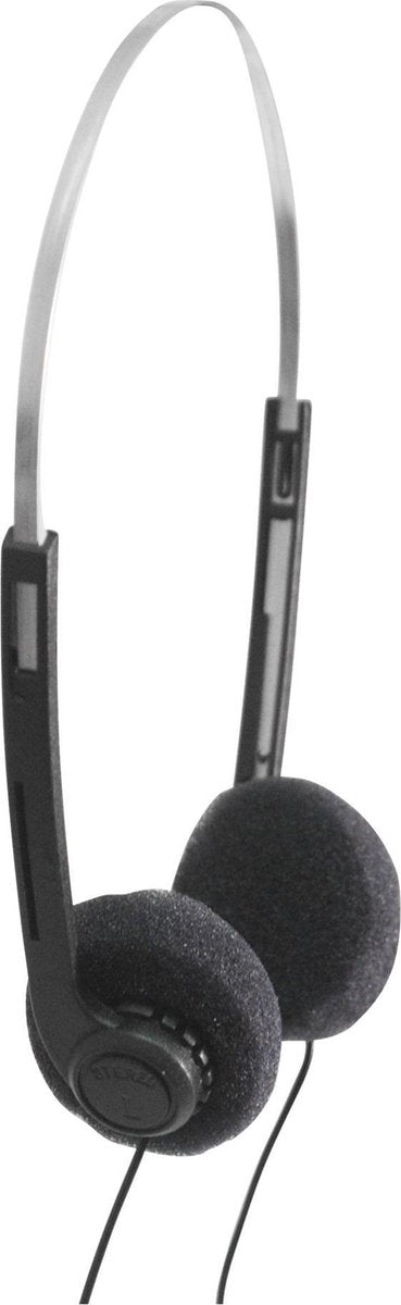 SoundLAB lichtgewicht on-ear stereo hoofdtelefoon / zwart - 1