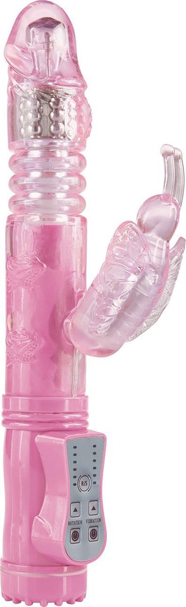 Poke Me Up And Down Butterfly Vibrator - Roze