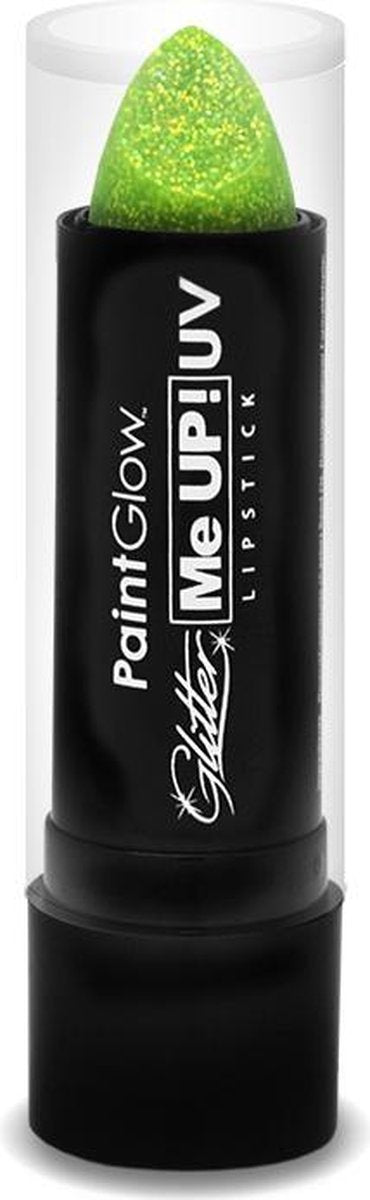 PaintGlow Uv Glitter Lipstick Mint Green ( Groen )