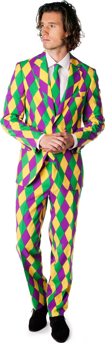 OppoSuits Harleking - Mannen Kostuum - Gekleurd - Carnaval - Maat 60