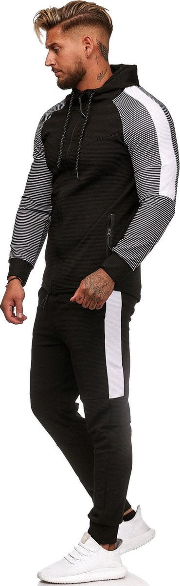 Heren - joggingpak - zwart - nitro - 1121