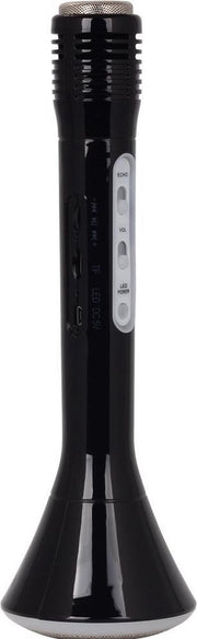 Shall karaoke microfoon met speaker en bluetooth zwart