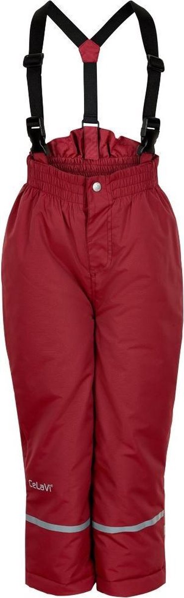 CeLaVi - Skibroek voor kinderen - Solid - Donkerrood - maat 128cm