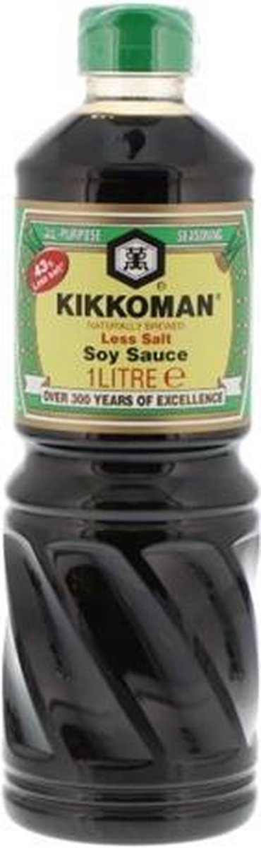 Kikkoman sojasaus Less Salt (1 Ltr.)