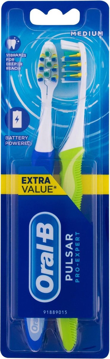 Oral-B Tandenborstel Pro-Expert Pulsar Medium 2 stuks