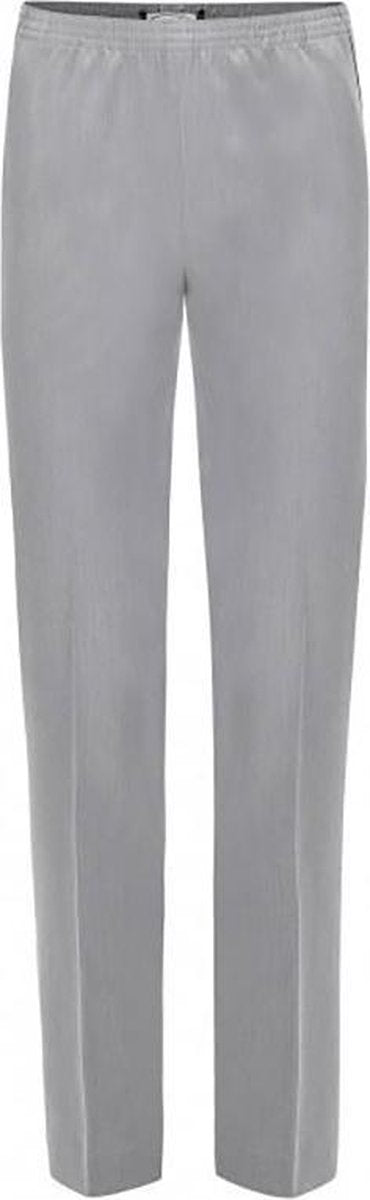 Sensia Pantalon Model Deva - Elastiek - Korte Lengtemaat - Kleur licht grijs melange- maat 40