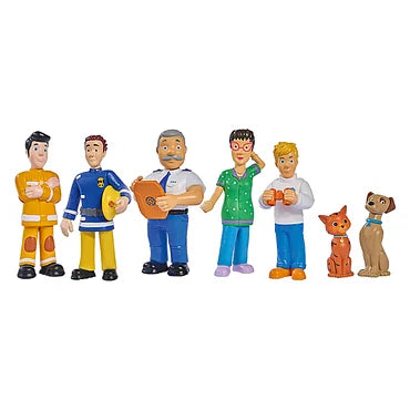 Brandweerman Sam Speelfiguren met 2 Hondjes Set