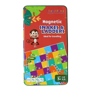 Magnetische Reisspel in Blik Slang & Ladders