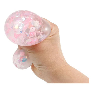 Glamour Squeeze Knijpbal Bloem en Glitters