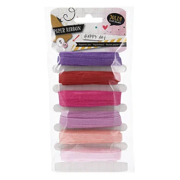 Papieren Lint Paars en Roze Tinten