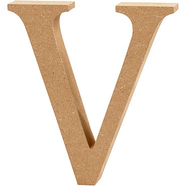 Letter V MDF 8cm