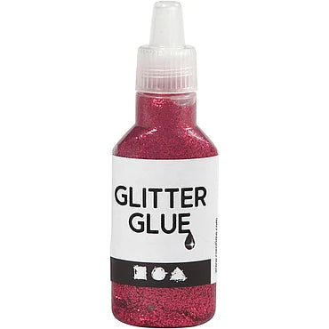 Glitterlijm Donkerroze
