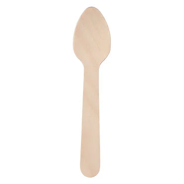 Wegwerp Theelepel Hout 11cm