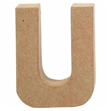 Letter Papier-maché  - U