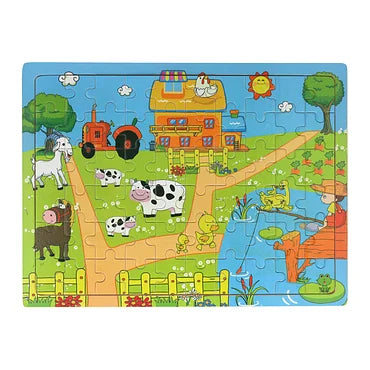 Houten Legpuzzel Boerderij