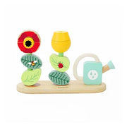 Classic World Houten Stapel Puzzel Bloementuin