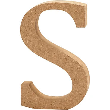 Letter S MDF 8cm