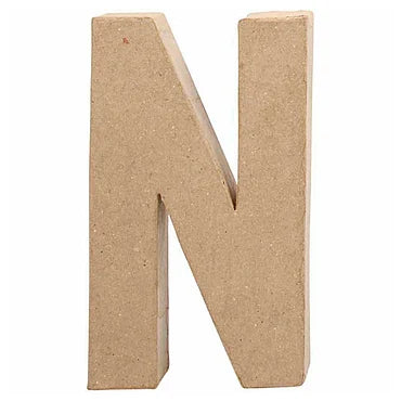 Letter Papier-maché - N