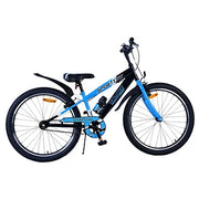 Volare Sportivo Fiets - 24" - Zwart Blauw - Twee Handremmen